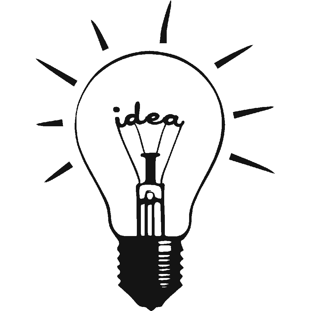 Wall sticker: customization of Idea Ampoule