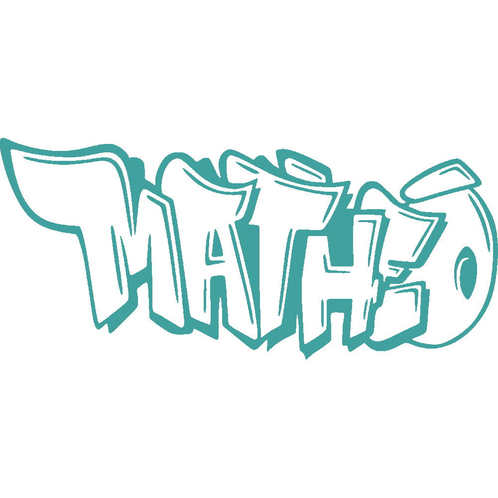 Muur sticker: aanpassing van Matho Graffiti