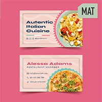 Cartes de visite  - Recto/Verso Pelliculage Mat