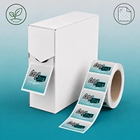 Etiquettes Rectangulaires en rouleau Natureflex transparent biodégradable