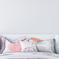 Chambre fille T�te de lit Sois forte