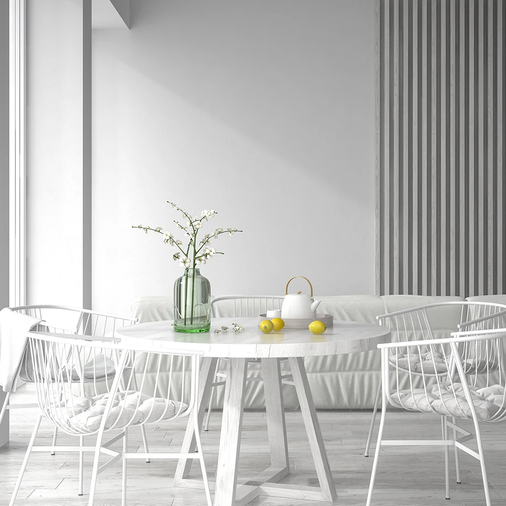 Table chaises fil de fer