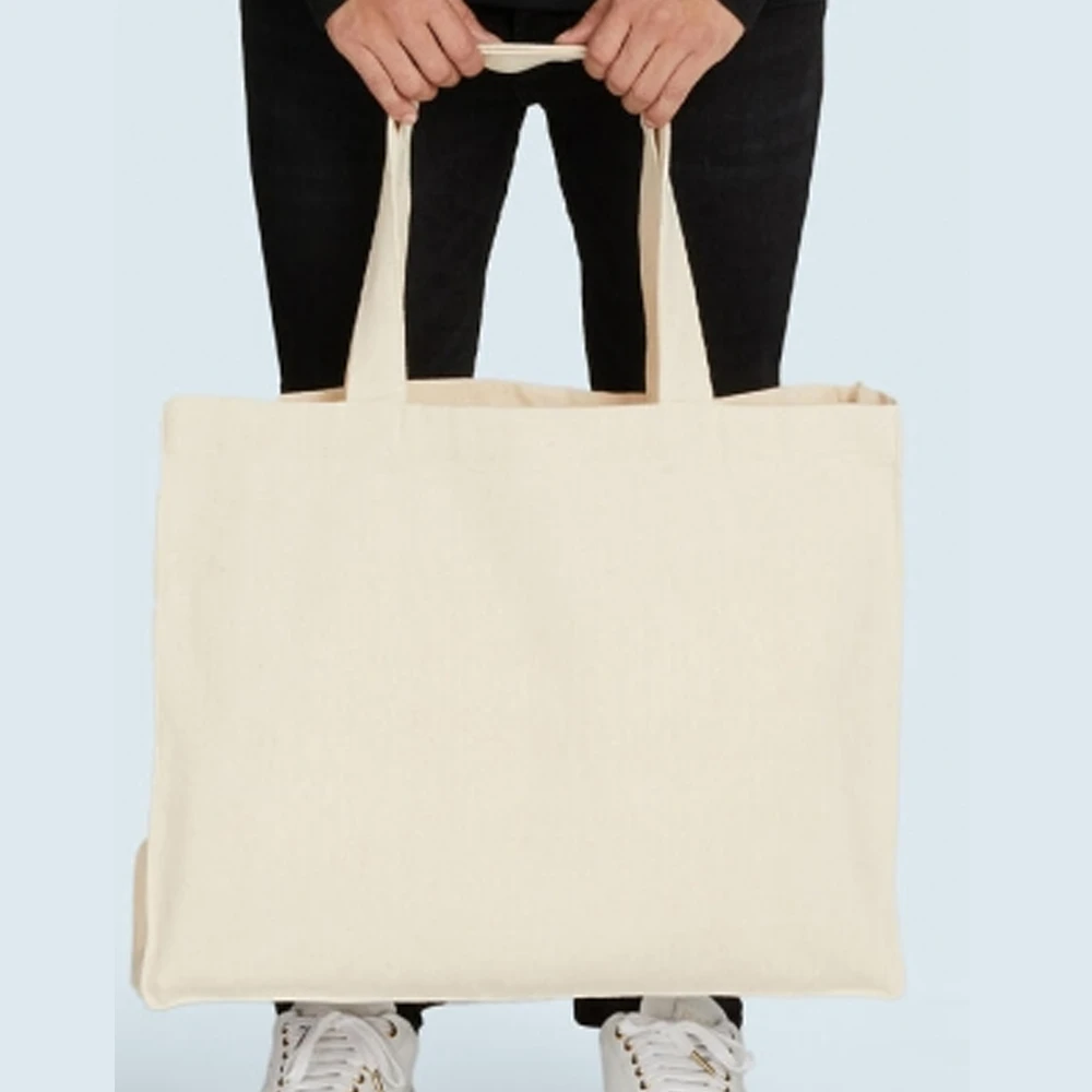 Canvas Wide Shopper With Fold LH