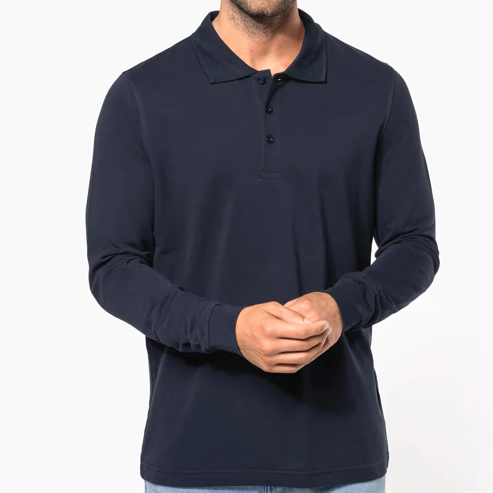 Polo piqué manches longues