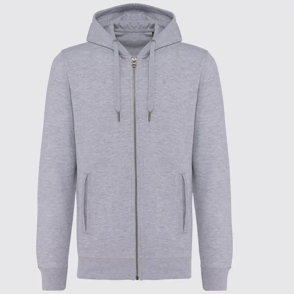 Sweat écoresponsable french terry capuche zippé