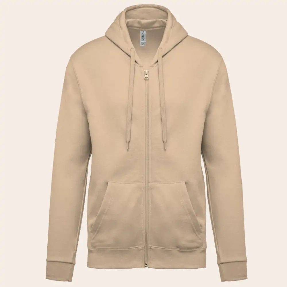 Sweat capuche zippé