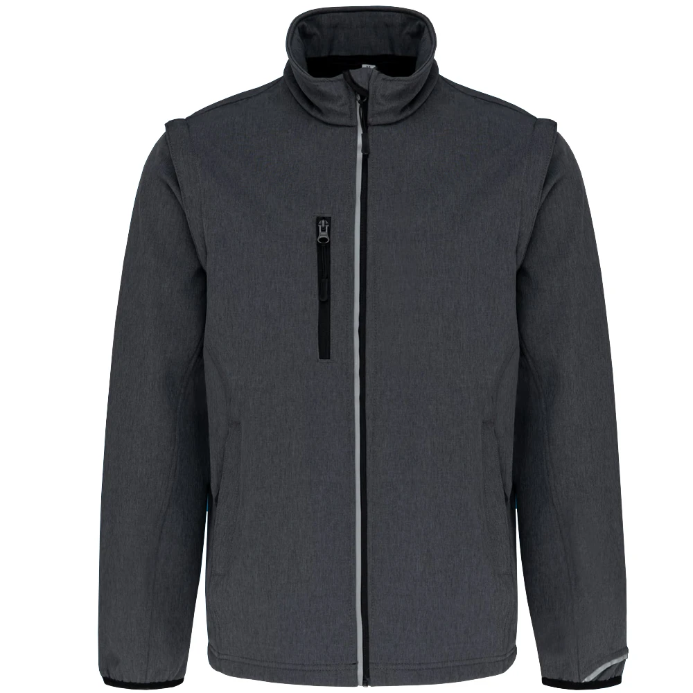 Veste softshell sport manches amovibles
