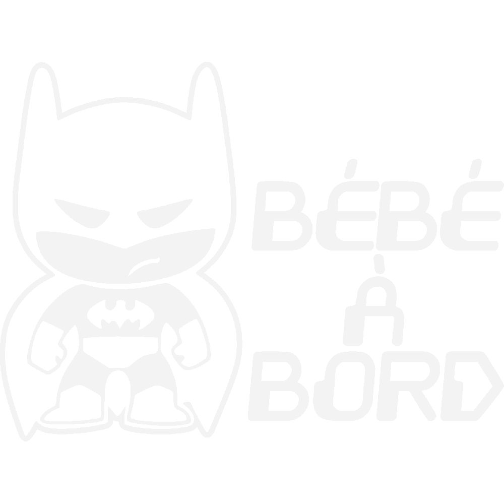 Stickers Bebe A Bord Batman Art Stick