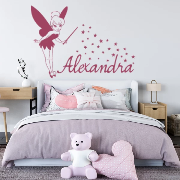 Sticker Alexandra Fée Clochette Etoiles 2
