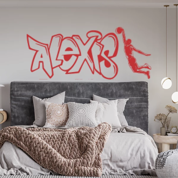 Sticker Alexis Graffiti Basketball