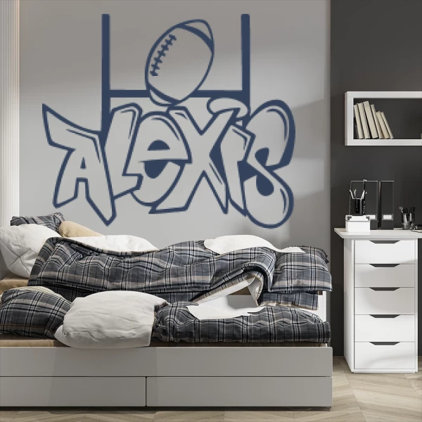 Sticker Alexis Graffiti Rugby