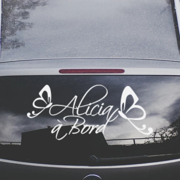 Sticker Alicia à bord - Papillons