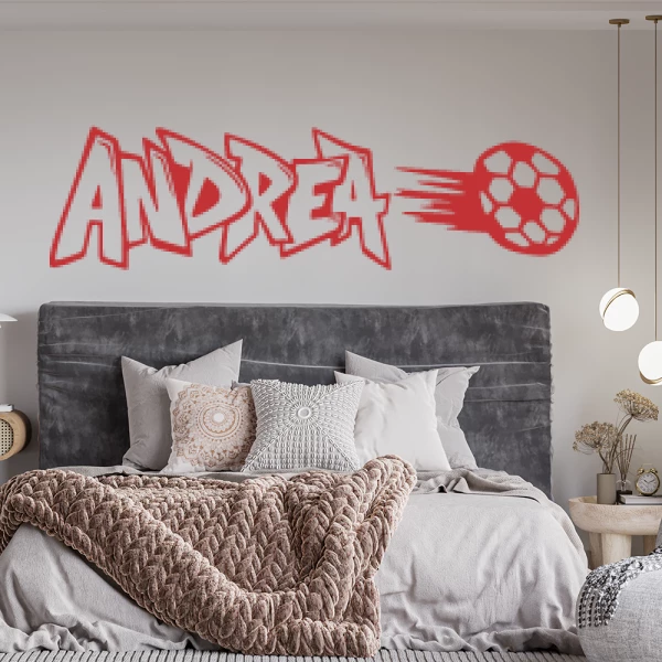 Sticker Andrea Graffiti Football