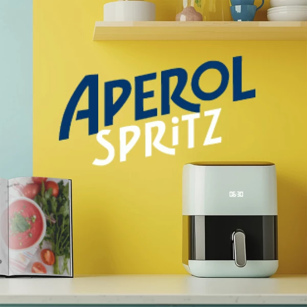Sticker Aperol Spritz Texte Bicolor