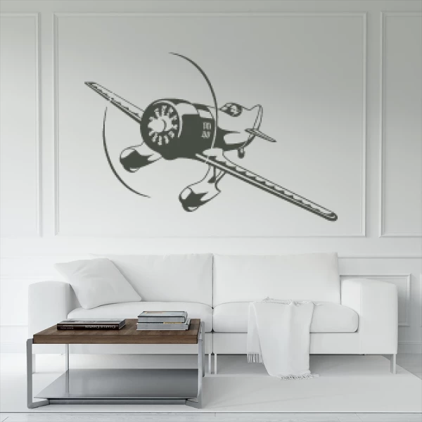 Sticker Avion Vintage