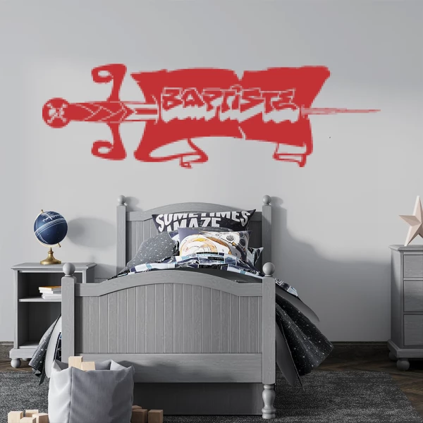 Sticker Baptiste Graffiti Pirate