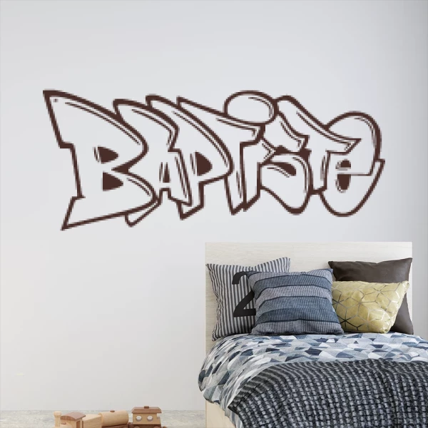 Sticker Baptiste Graffiti