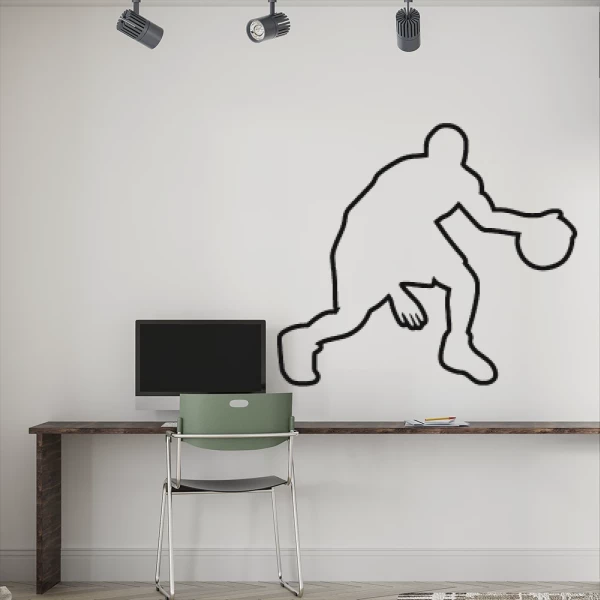 Sticker Basket Dribble Outline
