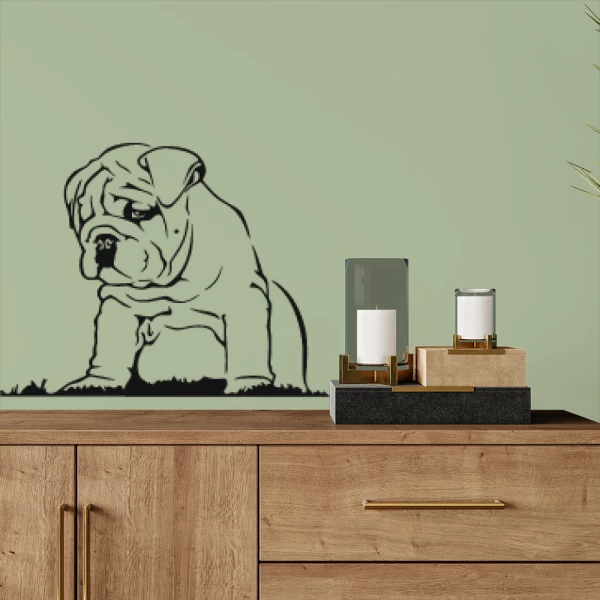 Sticker Bébé Bouledogue