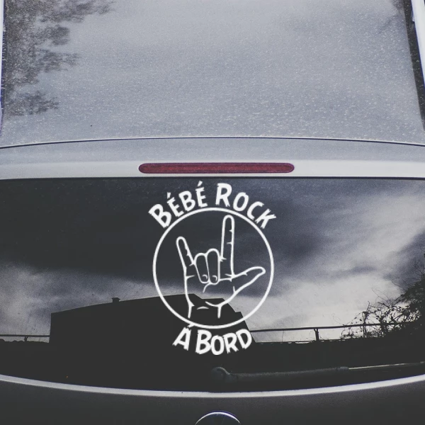 Sticker Bébé Rock à bord