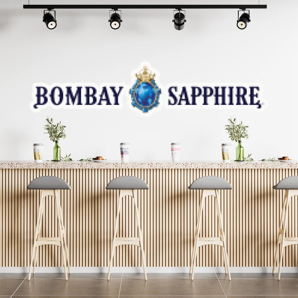 Sticker Bombay Sapphire - Imprimé