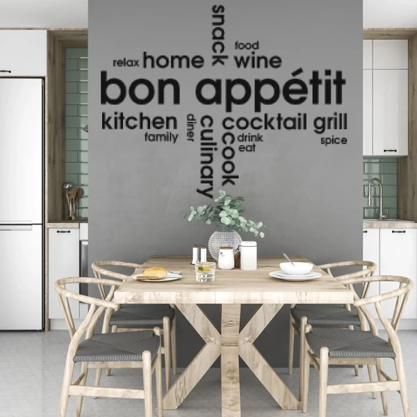 Sticker Bon Appétit Texte