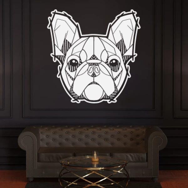 Sticker Bouledogue Lines 2