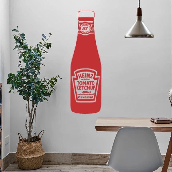 Sticker Bouteille de Ketchup 