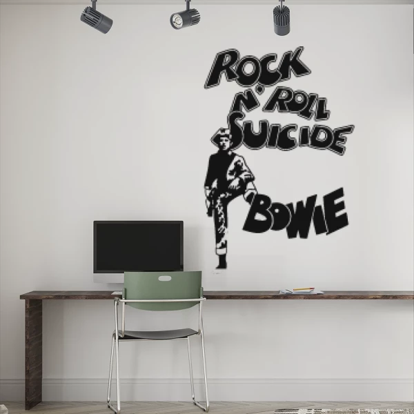 Sticker Bowie Rock N Roll Suicide