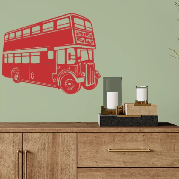 Sticker Bus anglais