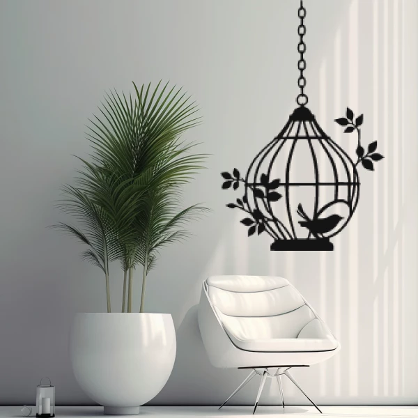 Sticker Cage à Oiseau