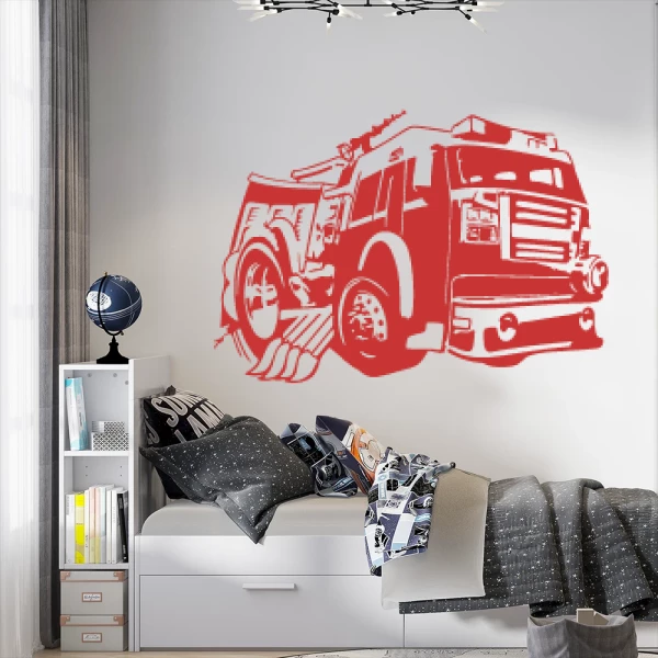 Sticker Camion de Pompier Tuning