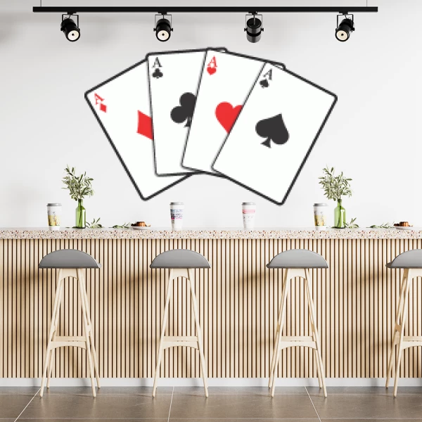 Sticker Cartes As - Imprimé