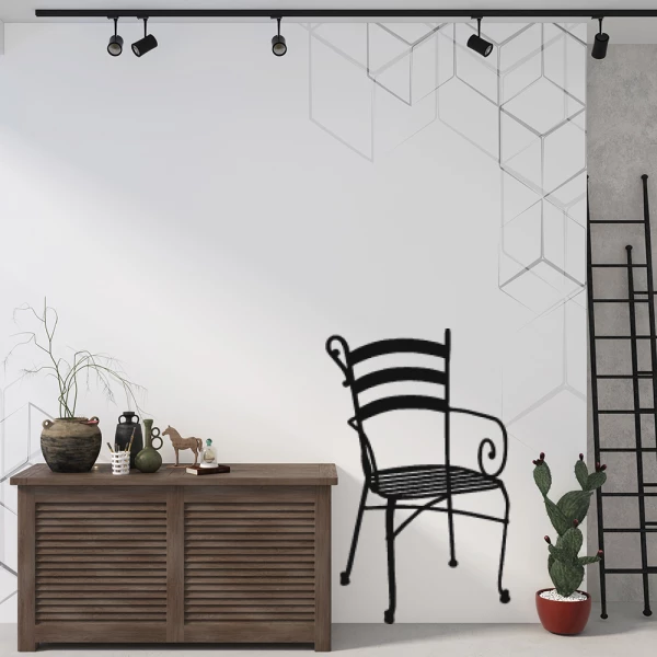 Sticker Chaise en métal