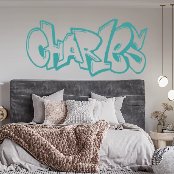 Sticker Charles Graffiti
