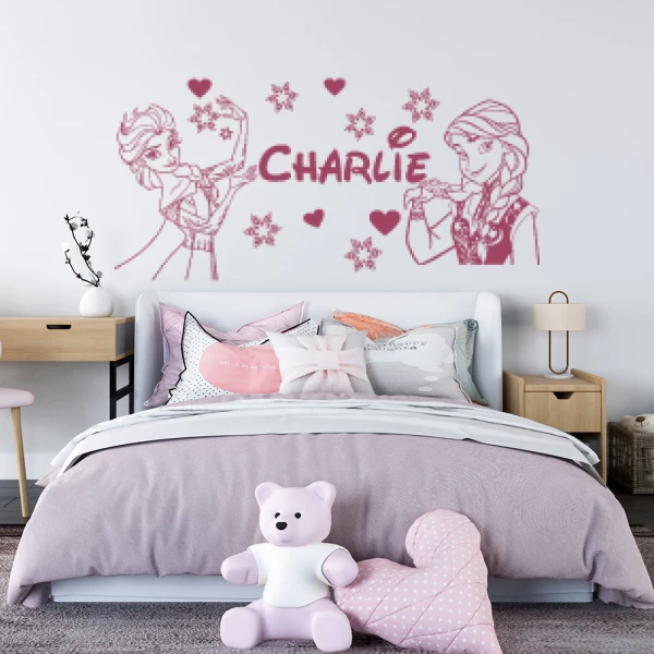 Sticker Charlie Reine des Neiges - Soeurs