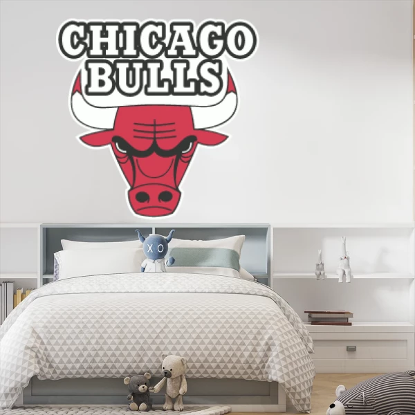 Sticker Chicago Bulls Logo Imprimé