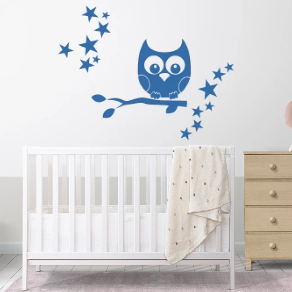 Sticker Chouette sur une branche 2
