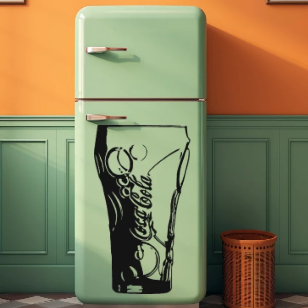 Sticker Coca Cola - Verre