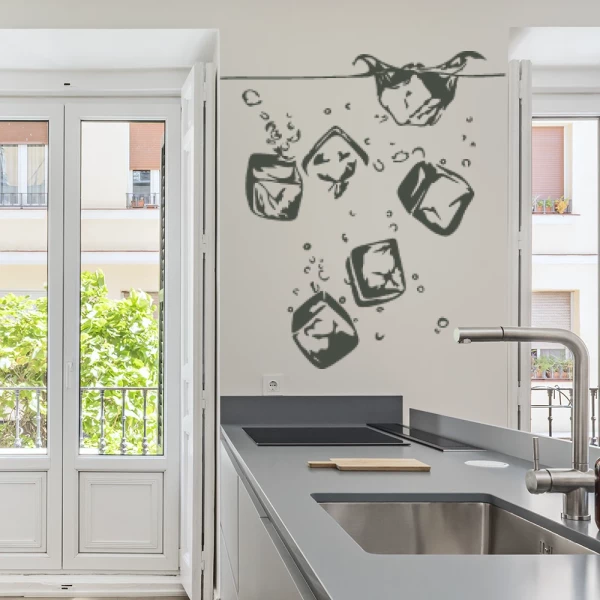 Sticker Cubes de glace