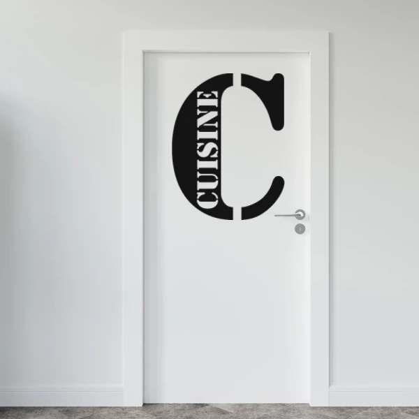 Sticker Cuisine Monogramme
