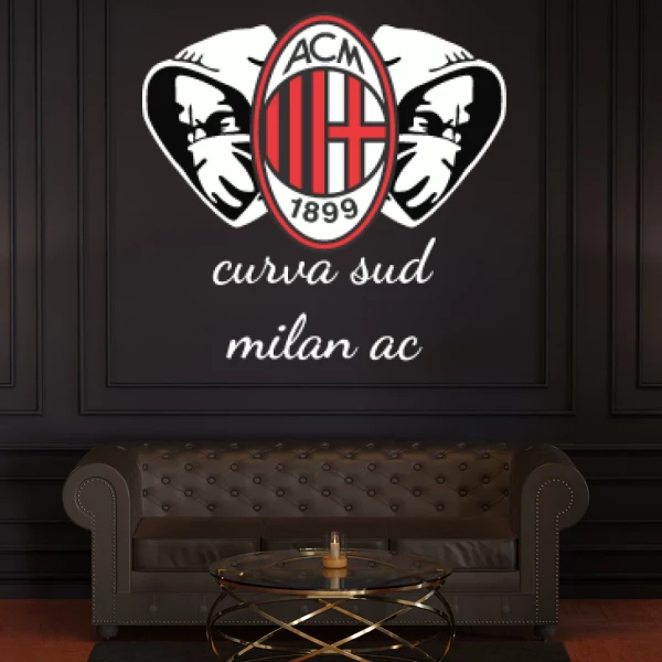 Sticker Curva Sud AC Milan - Imprimé