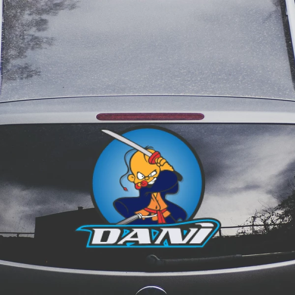 Sticker Dani Pedrosa Samouraï Imprimé