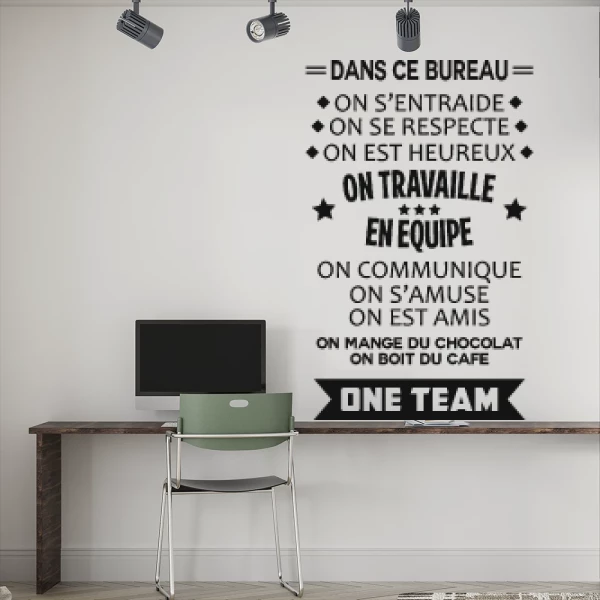 Sticker Dans ce bureau