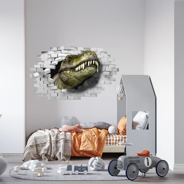 Sticker Dino 3D - Imprimé