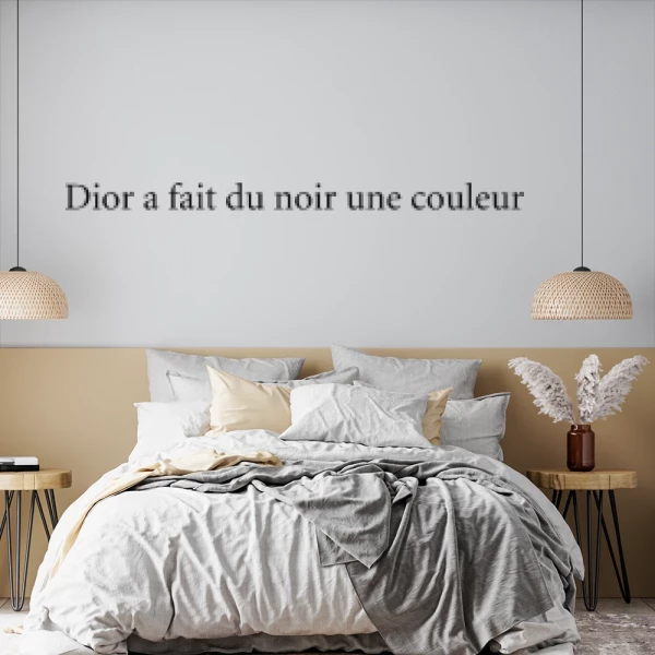 Sticker Dior noir et couleur