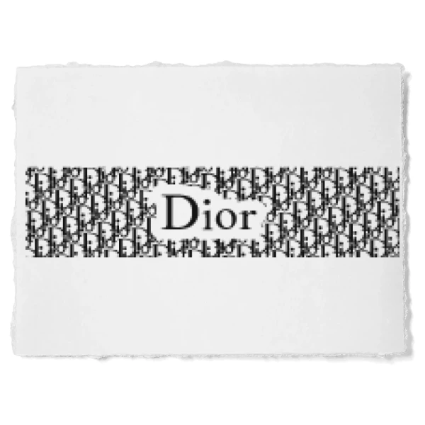 Sticker Dior Pattern Texte