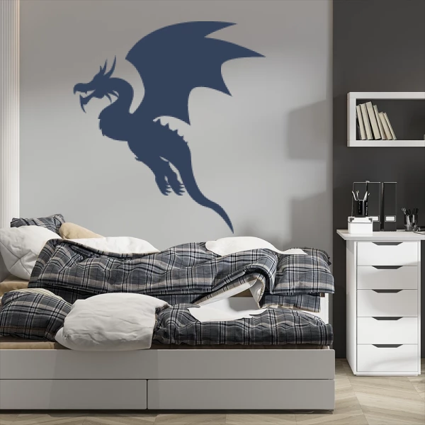 Sticker Dragon Silhouette 04