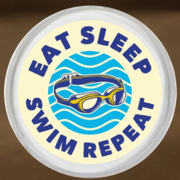 Sticker Eat Sleep Swim Repeat - Imprimé