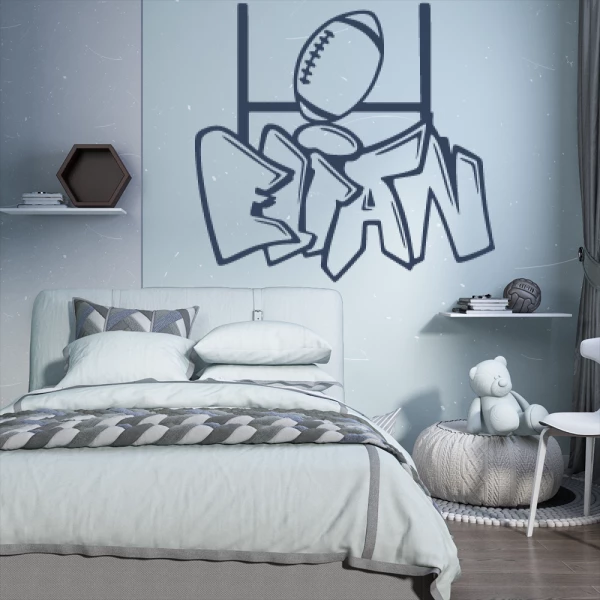 Sticker Elian Graffiti Rugby